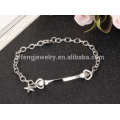 Pulsera de pareja de estrellas y corazones, brazalete de plata y oro rosa